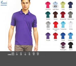 PR615 Coolchecker® Piqué Polo - £11.99. Three button placket polo, Quick drying and excellent colour retention, Side panelling gives a more fitted shape, 100% Polyester piqué. 155gsm.